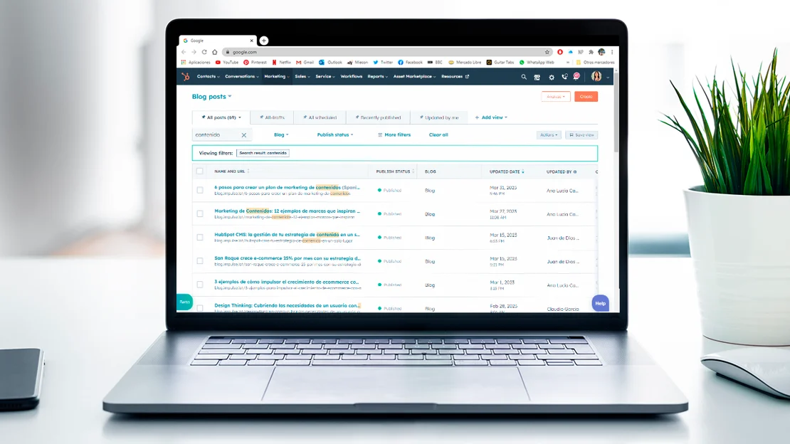 hubpot blog dashboard.webp